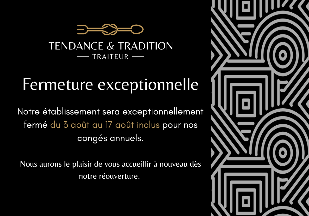 Fermeture pour congés annuels